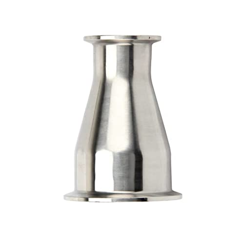 Reductor Tri Clamp de acero inoxidable SS304 con conector de virola para tubería 2