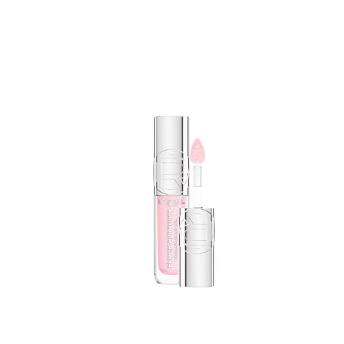 L'Oréal Paris Lip Oil Labbra Idratate, Rimpolpate, Levigate e Nutrite, Colore Brillante, Con Acido Ialuronico e Tripeptidi, Plump Ambition, Tonalità 101 Crystal Clear, 5ml
