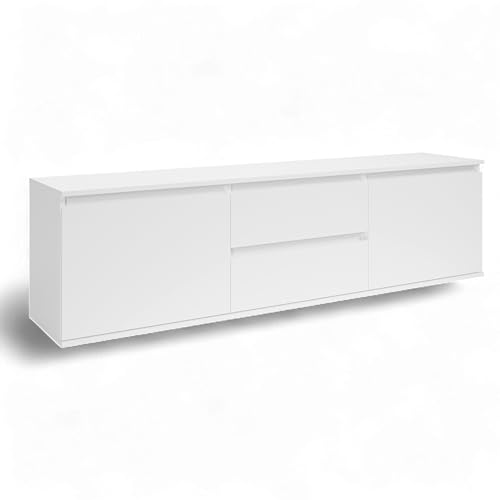 Brest - Mobile TV con ampio spazio per il soggiorno, 180 x 50 x 38 cm (larghezza x altezza x profondità)