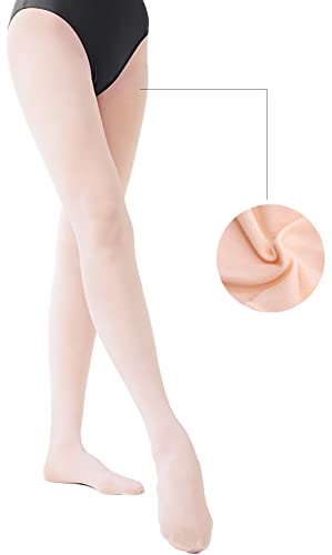 Image of danswan Ballet Dance Tights Footed Ballet Legging Stocking for Girls Students Practice (Kids /Women /Toddler)