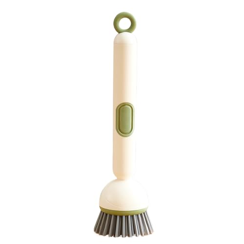 Cepillo de platos con dispensador de jabón, cepillo de cocina para limpieza de fregadero, limpiadora con herramienta de limpieza para el hogar, vidrio, sartén, fregadero, accesorios de baño