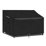 Photo Gallery patio plus blgbc134-bkv1 - copertura impermeabile per panca da giardino a 2 posti, con presa d aria, 134 x 66 x 63/89 cm, resistente agli strappi, oxford 600d (nero) Photo Gallery patio plus blgbc134-bkv1 - copertura impermeabile per panca da giardino a 2 posti, con presa d aria, 134 x 66 x 63/89 cm, resistente agli strappi, oxford 600d (nero)
