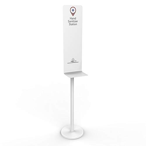 Preisvergleich Produktbild Aktualisierung Händedesinfektionsmittel-Spenderstä... Desinfektionsspender Ständer, Verstellbar Edelstahl Standhalterungssatz 49.2-64.5 Zoll, für Orten, Cafeteria, Büroschule hohe Qualität