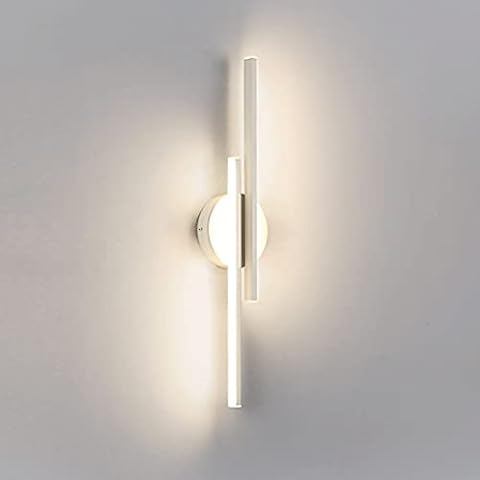 KAIKEA Simple and Stylish Iron Metal Wall Light with Acrylic Lampshade Wall Sconce Bedroom Linear Wall Lights Simple Corridor Decorative Lighting Wall Lamps Modern LED Long Strip Wall Lamp Cover