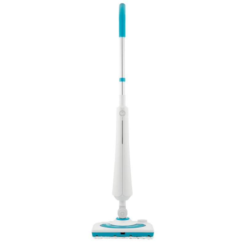 Fregona de vapor de 1300 W – Cabezal articulado – VENTEO – Vapor continuo – Sistema doble depósito de agua/detergente – Uso interior y exterior
