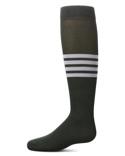 MeMoi Girls' Triple Half Stripe Knee High Socks2