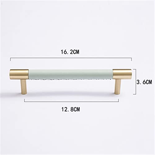 Tiradores para armarios de cocina y muebles modernos en elegante color verde menta 3