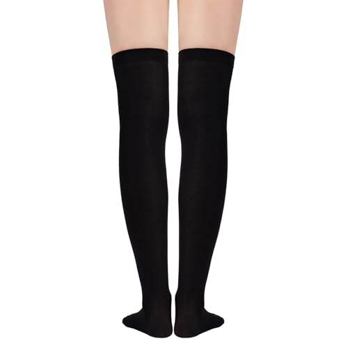 Century Star Thigh High Socks for Women Tube Extra Long Over Knee Triple Stripes Stockings4