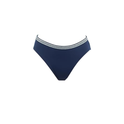 Bas de maillot de bain culotte mi-haute Lucia bleu marine Janine Robin