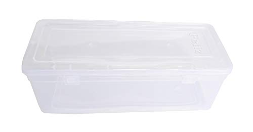 Image of Feliz clear plastic long storage boxes size 8.5x3.25x3 in (Set of 6) - Medicine Box, Jewellery Box