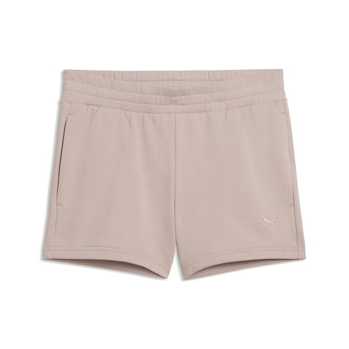 PUMA Shorts con Logo Essentials Cat 4” da Donna XS, Rose Latte Beige