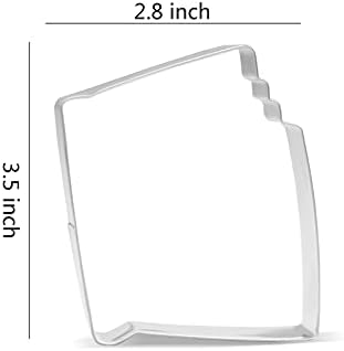 3.5 inch Book Cookie Cutter - Stainless Steel image 4