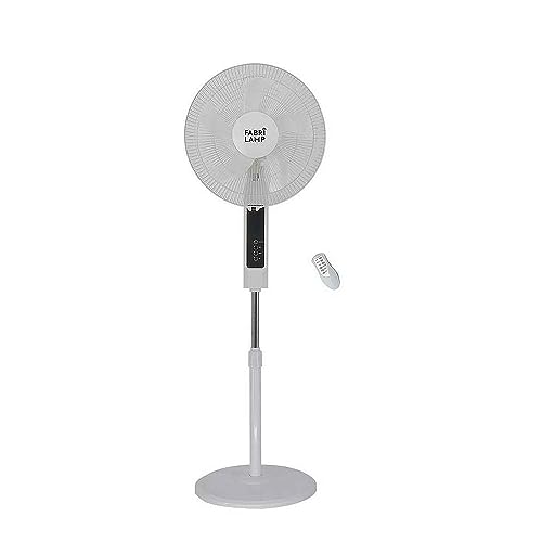 Ventilador De Pie Blanco con mando a distancia CACIMBO de Fabrilamp