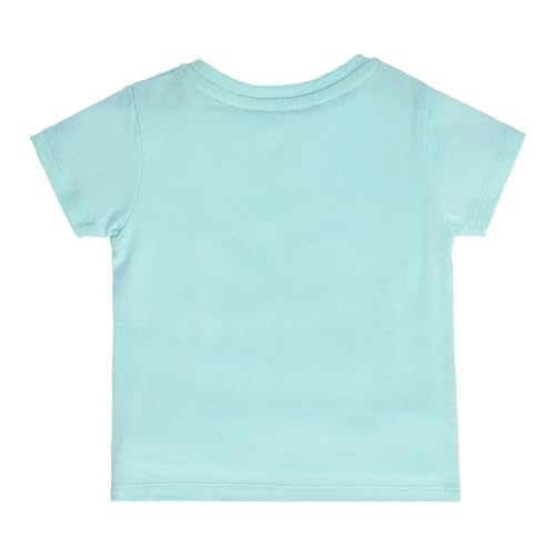 Image of miniklub Baby Round Neck, Short Sleeve Knit Cotton T-Shirt, (Red)