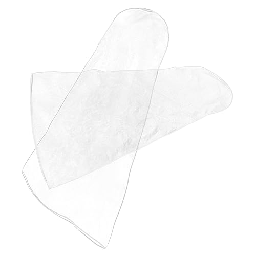 Happyyami 2pcs Long Wedding Dress Bag Garment Cover for Bridesmaid Formal Dresses Breathable Organdie Material Zipper Design for Travel Storage