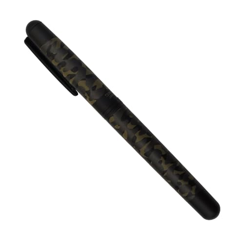 Image of OHTO CR01 Ceramic Rollerball Pen 0.7 mm | Blue Ink Medium Tip Writing Pen | Camouflage Khaki Body | Smooth Japanese Roller Pen for Office, Journaling, Study | Made in Japan