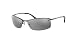 Ray-Ban RB3183 - GUNMETAL Frame POLAR GREY MIRROR SILVER GRAD. Lenses 63mm Polarized