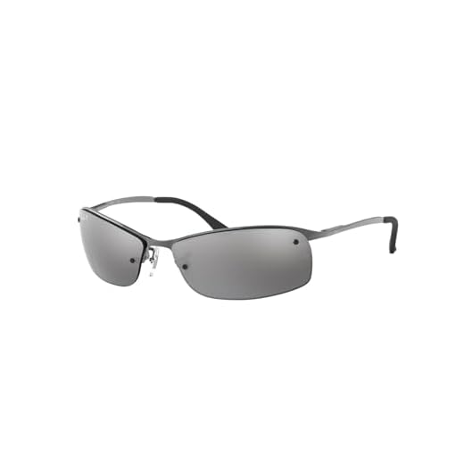 Ray-Ban Icke-polariserade solglasögon för män, gevärsmetall, 63 cm