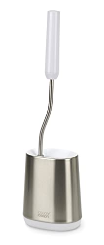 Image of Joseph Joseph Flex Lite Stainless Steel Toilet Brush, Pack of 2, White