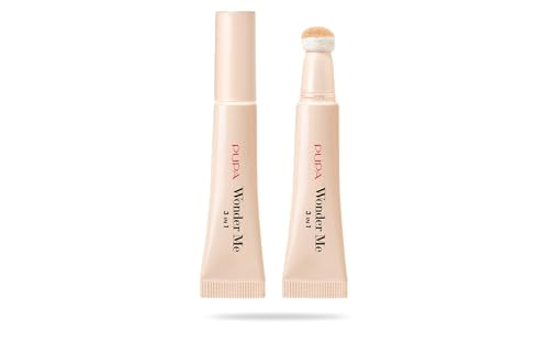 Pupa Correttore Wonder Me 3 in 1 (Colore 020 Light Beige) - Correttore Triplice Funzione Corregge, Leviga e Minimizza i Segni dell’Età - Adatto a Tutti i Tipi di Pelle, Made in Italy (Formato 7,5 ml)