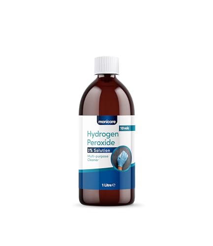 Monicare Hydrogen Peroxide 3% - 1 Litre, 10 Vols, Clear