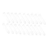 VILLFUL 20 Stück Crimp Reagenzgläser, Wissenschaftliche Experimente, Reagenzgläser, Glasröhrchen, Behälter, Kleine Fläschchen, Glas Reagenzgläser, Glasröhrchen, Glasfläschchen,