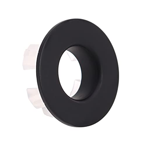 Cubierta de desbordamiento para fregadero de lavabo de latón negro, anillo de tapa de ajuste de orificio de cocina, decoración de fregadero de repuesto, inserto de repuesto Cover