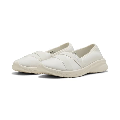 PUMA Puma Women's Adelina 2 Sneaker, Frosted Ivory-Puma White, 10
