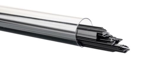 Black Opal Glass Ribbons - COE 90