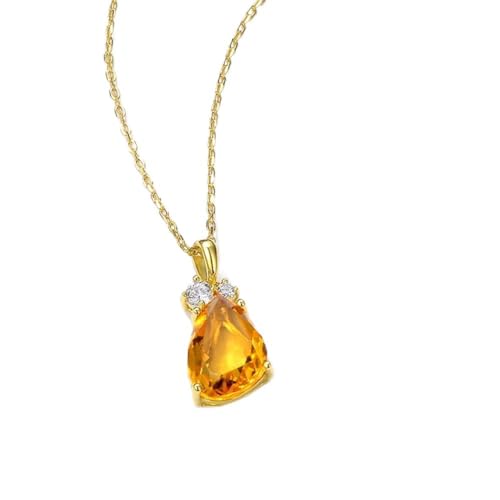 Collier en cristal coloré QYYZTQY en argent 925 luxueux