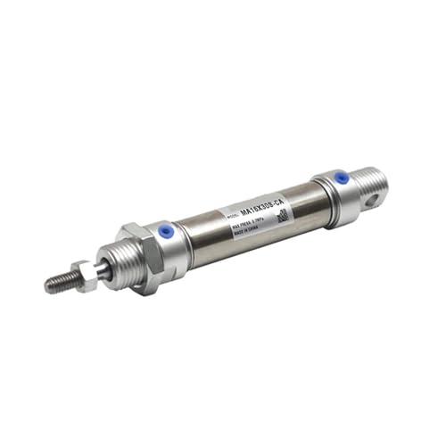 Cilindro neumático MA16 con carrera de 125mm en acero inoxidable CA 6