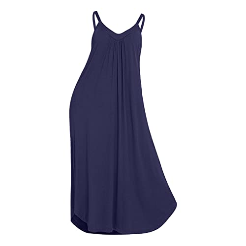 Pijama largo de franela para mujer, vestido de noche completo sin cordones, camisón de talla grande, camisón Chemise, tallas grandes, marine, L