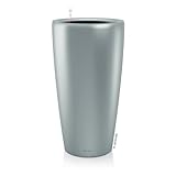 Premium Lechuza Pflanzgefäß Rondo 40 Silber metallic 15748