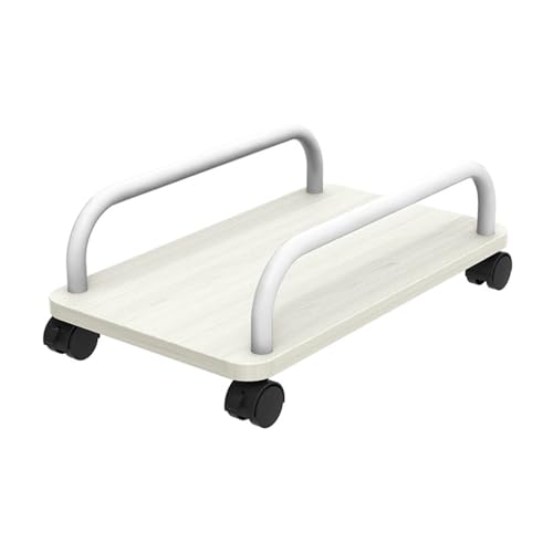 Soporte para CPU portátil con ruedas, base móvil para PC, color blanco miniatura 1