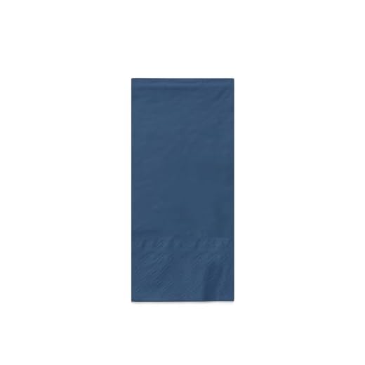 MANK Serviette in ROYALBLAU aus 3-lagigem Tissue, 33 x 33 cm, 1/8 Falz, Saugstarke Premium Einmal-Servietten, 100er-Pack, Ideal für festliche Events, Gastronomie & Feierlichkeiten