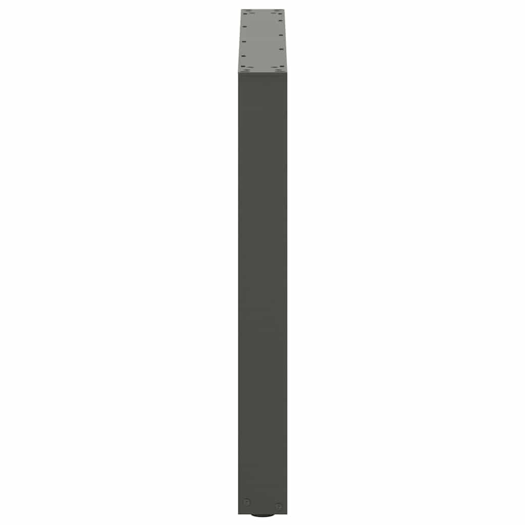 Gambe da Tavolo per Tavolino e Panca, Supporti per Mobili in Metallo a Forma di U con Livellatori Regolabili, Staffe Preforate e Viti per Progetti Fai da Te (90 x (72-73) cm)