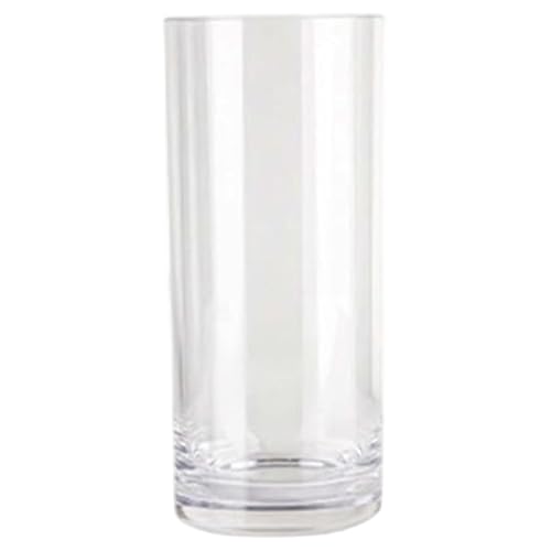 Vase cylindrique acrylique transparent 15x35 cm grand format pour composition florale - 2