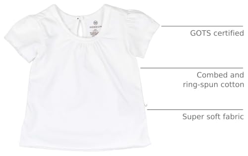 Image of HonestBaby Baby Toddler & Kids' 100% Organic Cotton Short Sleeve T-Shirts (10-Pack)