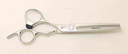 ATS-314 Japanese Stainless Steel Professional Thinning Shears-Scissors/Texturizing & Haircut Thinning/Aircraft Alloy Handle/40 Hair Cutting Teeth/Salon/Stylist/Cosmetology/Barber-6.0"- Left Hand