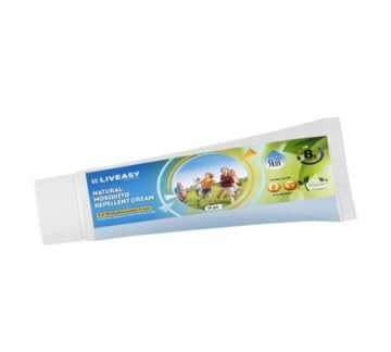 LIVEASY Wellness Natural Mosquito Repellent Cream 50g, Almond Oil and Vitamin E Enriched, Gentle Protection Pack of 1 + Free 1 1