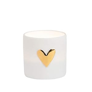 Räder Herz Lichter Teelichthalter Gold 2er Set