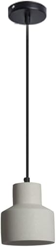 CSXSXAUO Modern Chandelier Industrial Concrete Cement Pendant Lights E27 Vintage American Village Pastoral Style Chandeliers for Restaurant Loft Bar Counter Kitchen Island-Gray Hanging Lamp