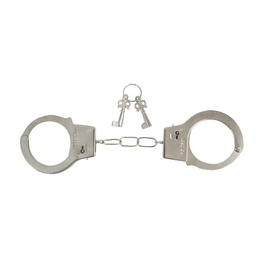 ADAMEL PARTY Manette in metallo, giocattolo con chiave | gioco di ruolo | ladri della polizia | accessori per costume | Carnevale Halloween