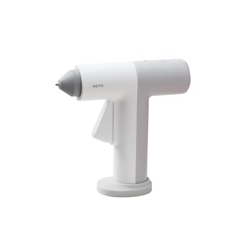 HOTO Cordless Hot Glue Gun, Minimalist Style, 30S Heating Fast, Smart-Power-off, Compact Size, USB-C Rechargeable, Intelligent Temperature Control, 10 Glue Sticks for Crafts, DIY Arts, Home Repairs