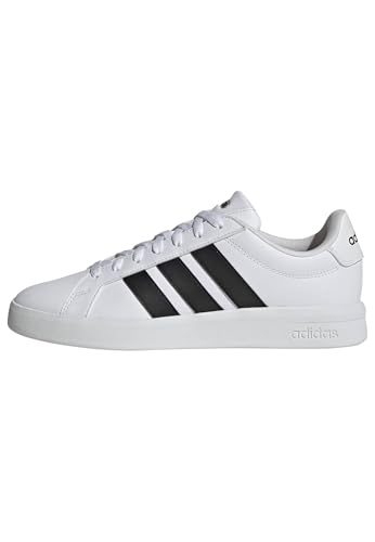 adidas Homme Grand Court Base 3.0 Shoes, FTWR White/Core Black/FTWR White, 44 2/3 EU