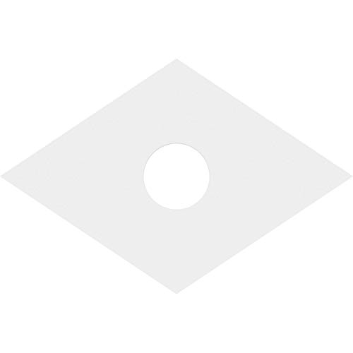 Image of Ekena Millwork CMP32X21DD-06000 Diamond Architectural Grade PVC Contemporary Urethane Ceiling Medallions 32 inchW x 21 3 /8 inchH x 6 inchID x 11 1 /4 inchC x 1 inchP