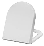 ▶ Durable & antibactérien – Fabriqué en matériau durable uréa formaldéhyde, le siège de toilette est antibactérien, ce qui peut empêcher la croissance des bactéries dans la salle de bain. Et il est durable, résistant aux taches, à la décoloration et aux rayures