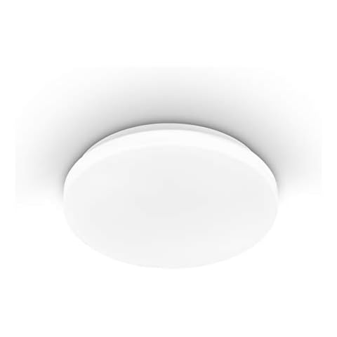 EGLO Deckenlampe Pogliola, Ø 26 cm, 1 flammige Wandlampe, LED Deckenleuchte aus Stahl und Kunststoff in Weiß Cover