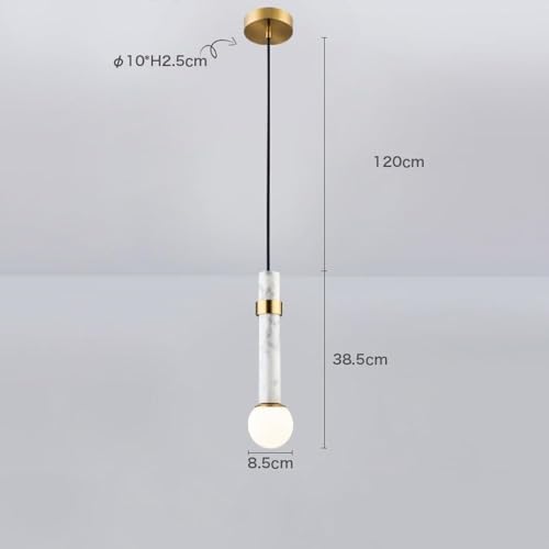 Lámpara de mármol verde lineal para iluminar mesas largas y barras de cocina 2