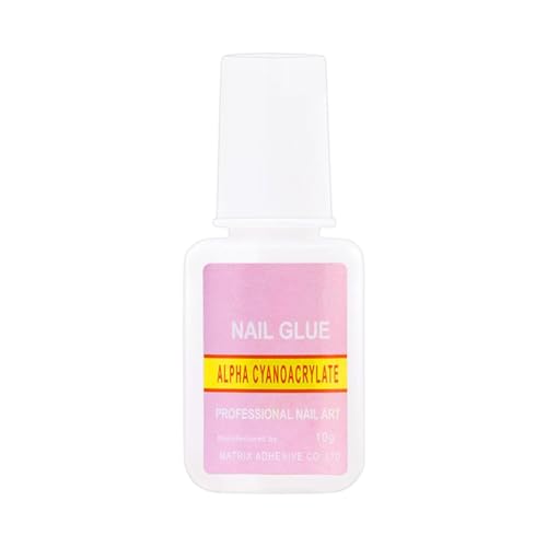 Pegamento Para Adornos De Uñas | 45 Gramos De Adhesivo Fuerte Y Duradero - Pegamento Para Uñas Con,Para Manicura Salon Hogar Viaje Boda Nupcial Spa Fiesta Verano Vacaciones Manualidades Diarias Escul
